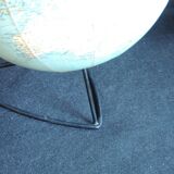 Globe earth base in metal Girard and Barrere Paris 1960