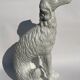 95 cm terracotta glazed Borzoi or Russian Afghan wolfhound, Austria 1960s.