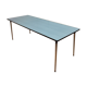 Blue formica table