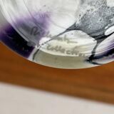 Vintage German glass vase and cup by Hans Jürgen Richartz for the Richartz art collection, set of 2.