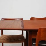 Table à manger extensible en teck par Wiesner & Hager, Autriche