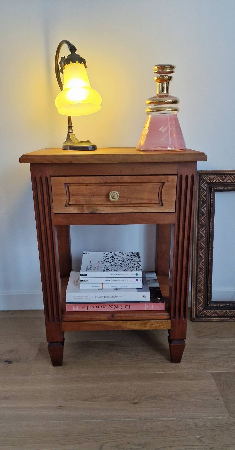 Low cabinet in blond cherry wood, Directoire style