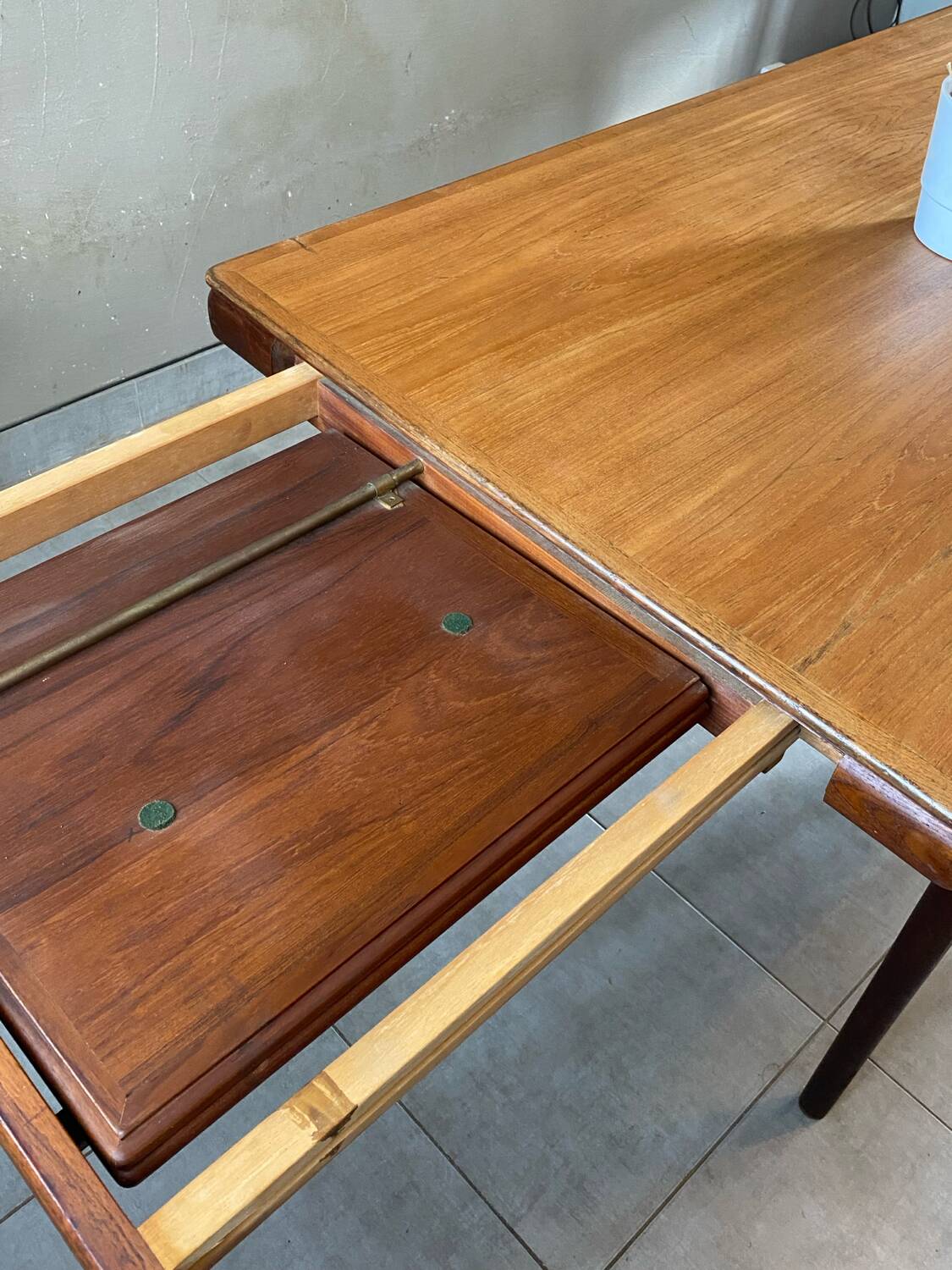 Vintage extendable teak table