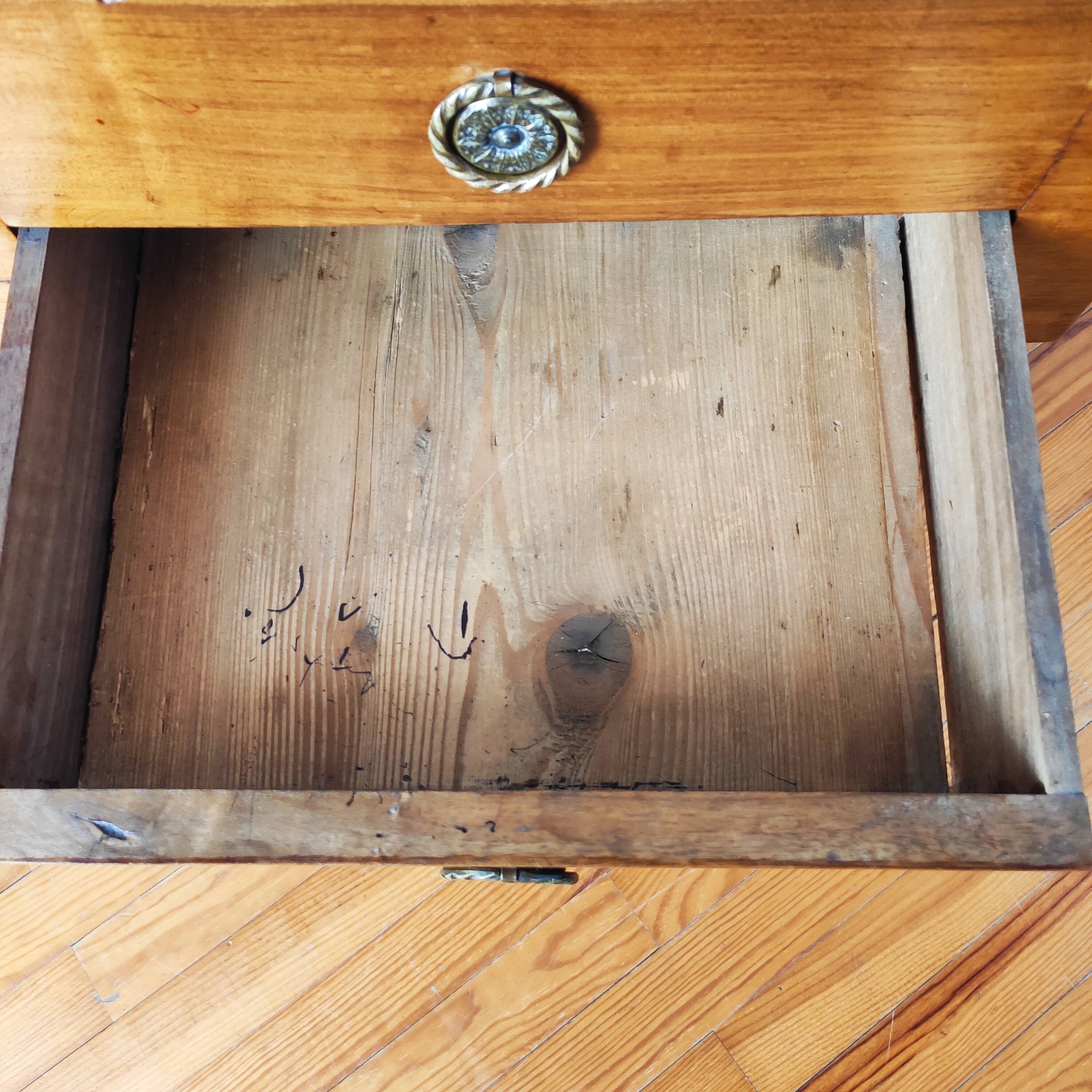 Antique walnut chiffonier bedside table
