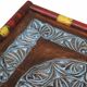 50 x 50 cm hand-carved solid wood tea table