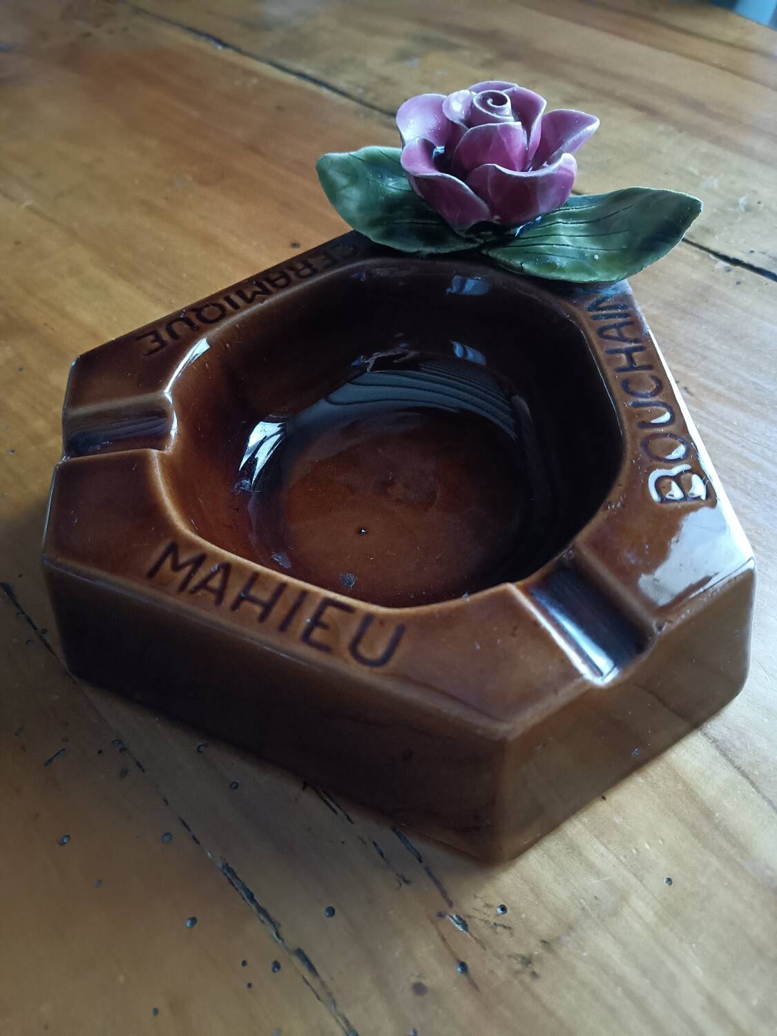 Mahieu Bouchain Ceramic Advertising Ashtray