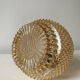 Amber diamond glass wall light
