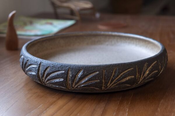 Bol en céramique par LoveMose, Danemark des années 1960