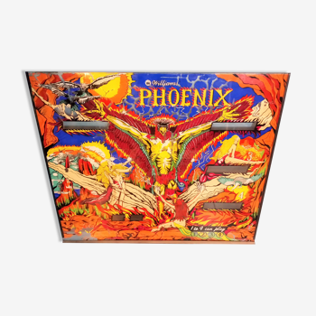 Pinball plate "Phoenix" Williams 1970s