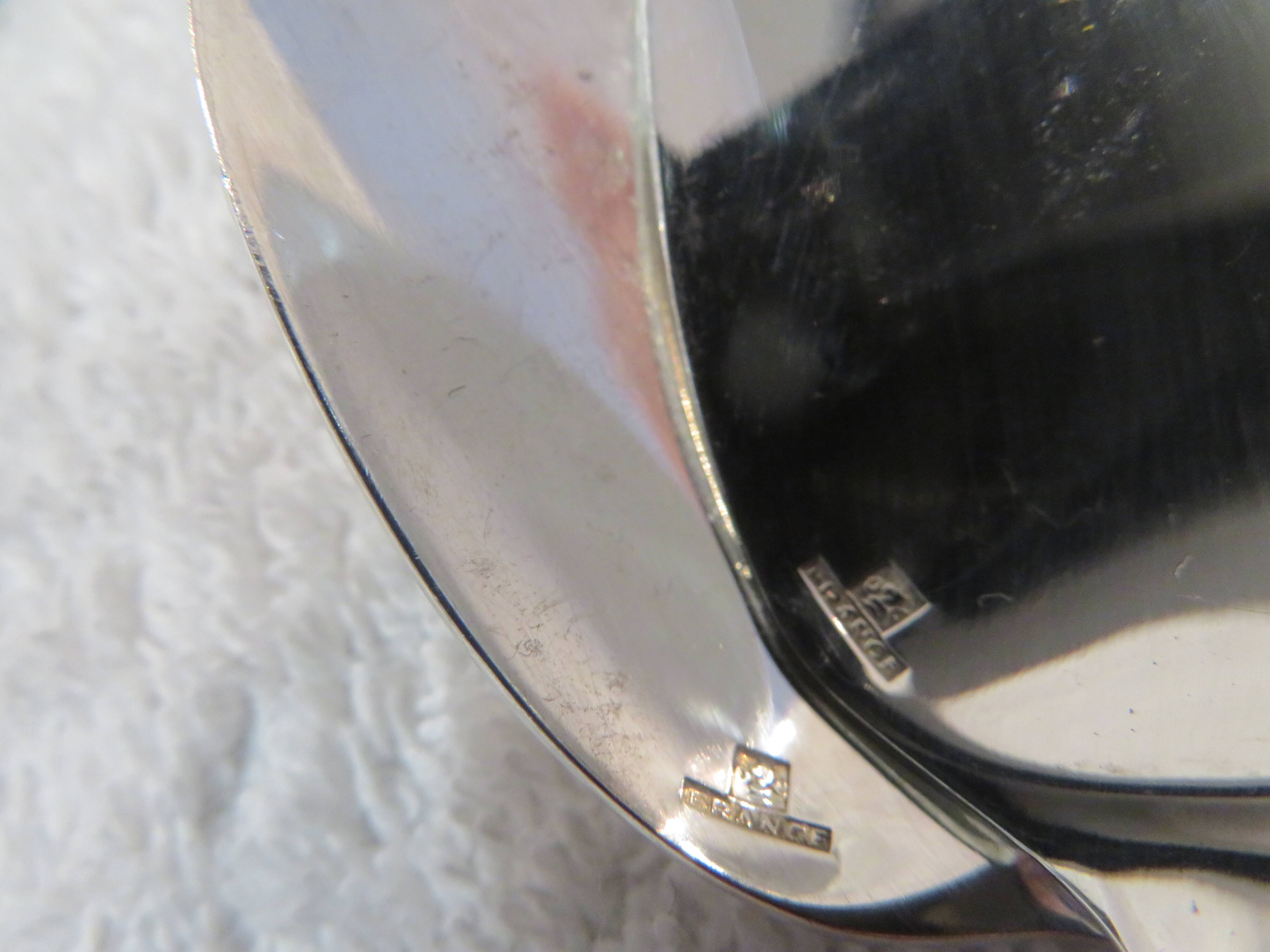 2 silver-plated teaspoons by Christofle Concorde, 13.6 cm