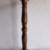 Ancient turned wooden pedestal