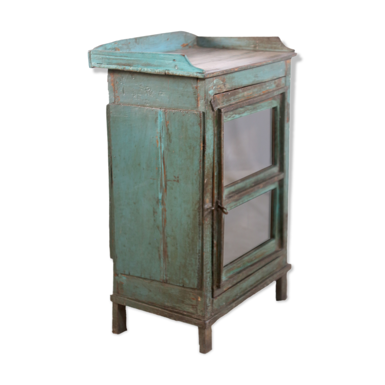 Bedside in ancient Burmese teak