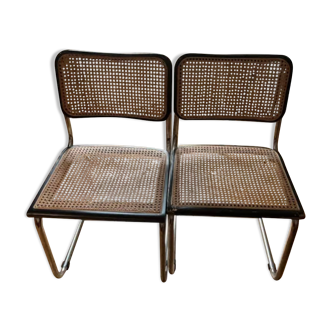 2 S32 chairs by Marcel Breuer for Thonet