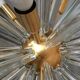 Transparent triedro murano glass sputnik chandelier