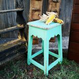 Ancient turquoise stool