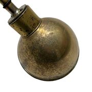 Pair of exterior or interior wall lights in gilded metal, 60s/80s
