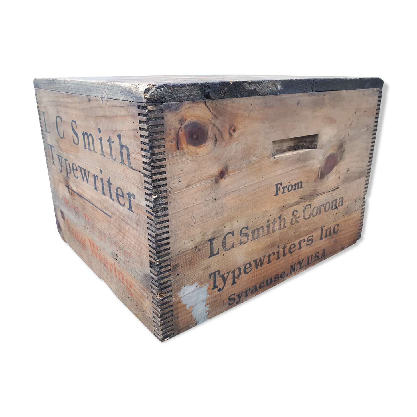 Smith-Corona wooden crate