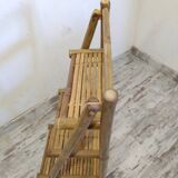 Folding bamboo shelf