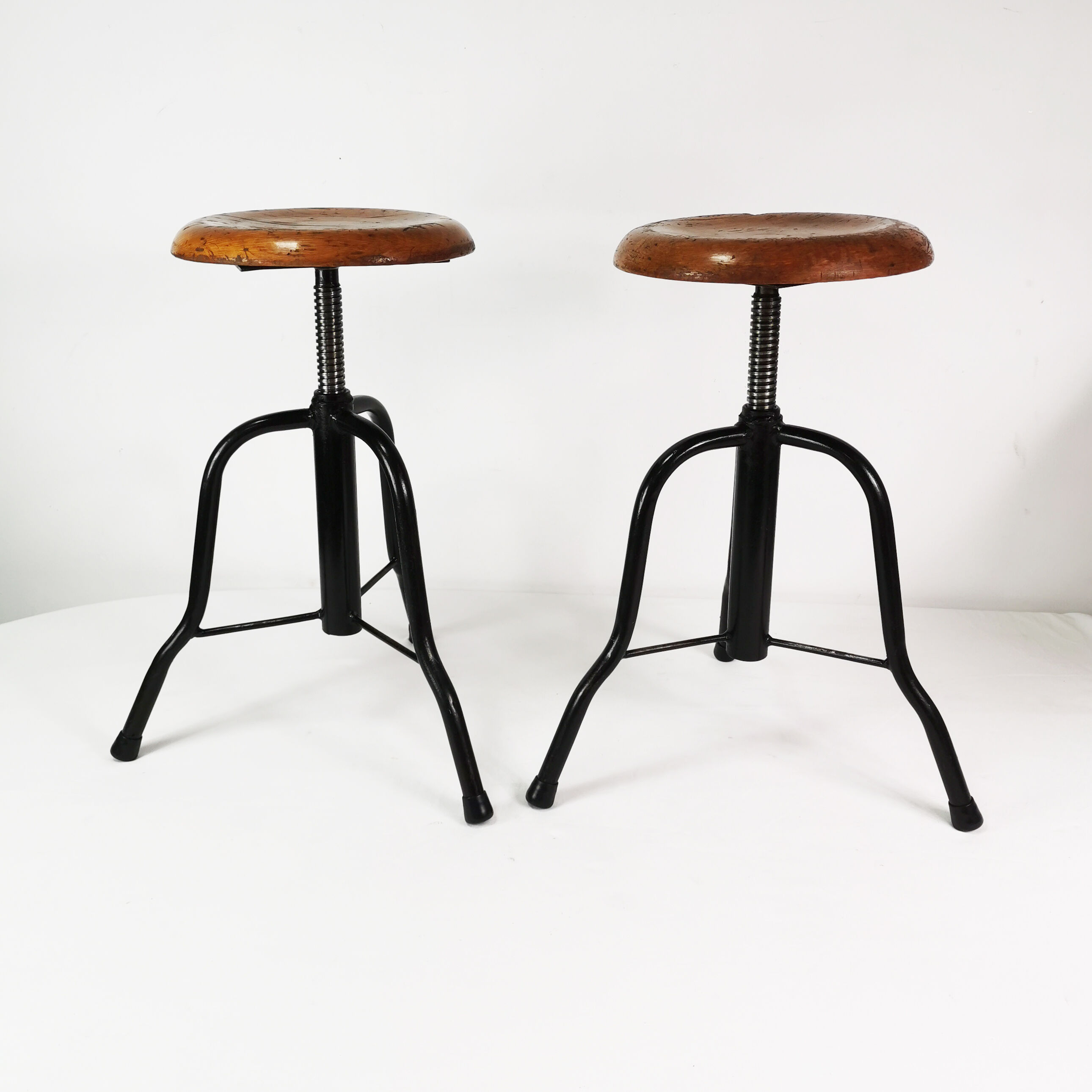 Pair of swivel stools, 1970s