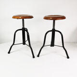 Pair of swivel stools, 1970s