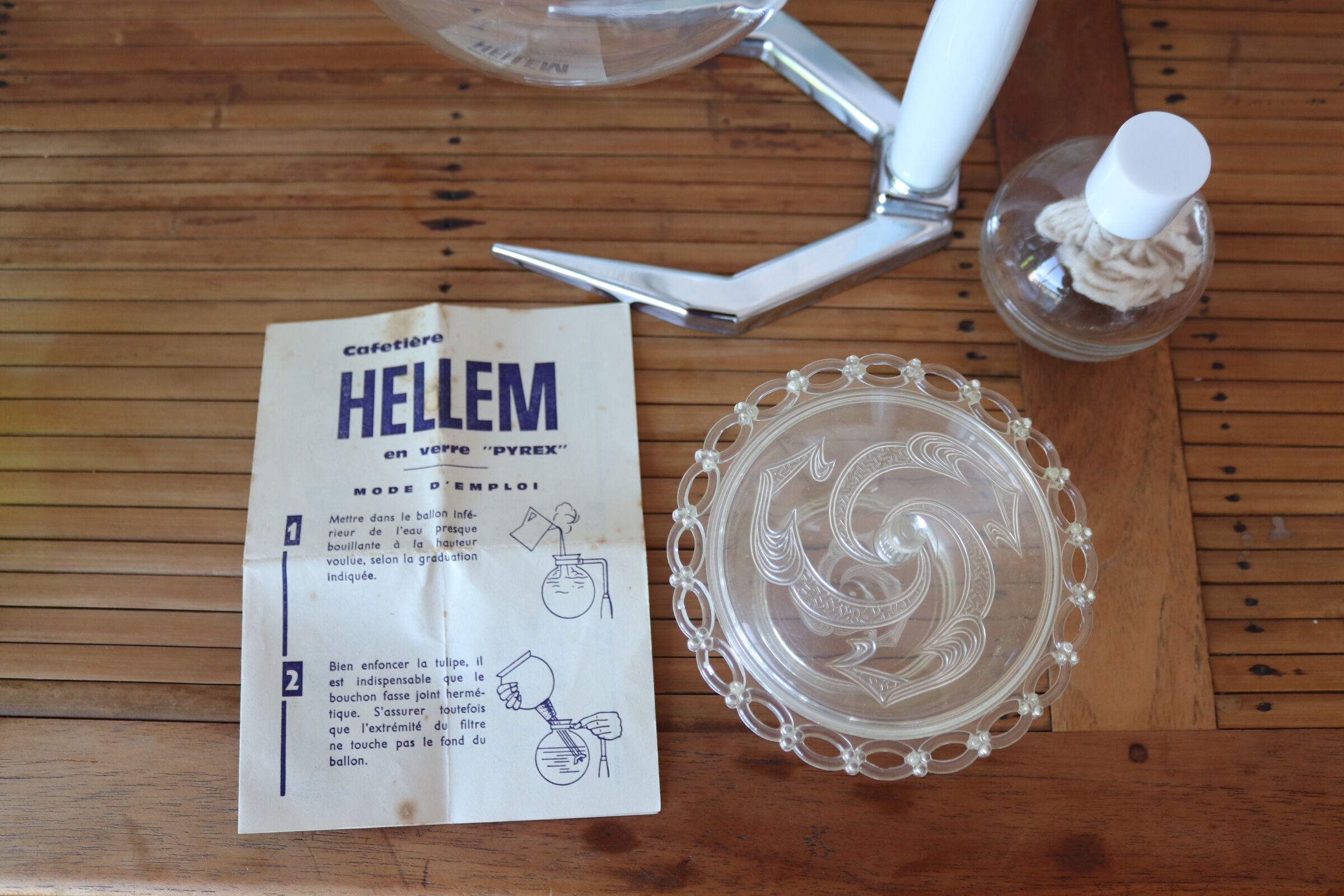 Old Hellem depression coffee maker 60s/70s