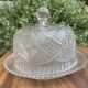 Pressed and moulded glass cheese dome