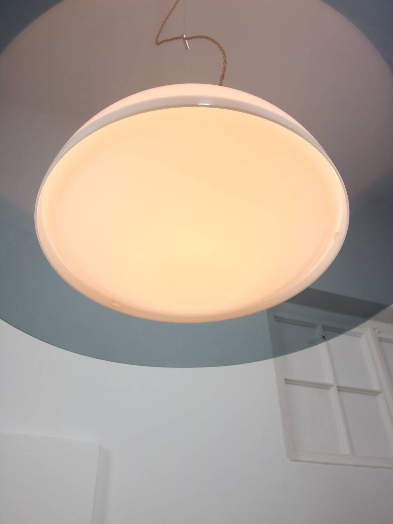 Vintage Blue Ufo Space Age Lamp from Guzzini, 1970s