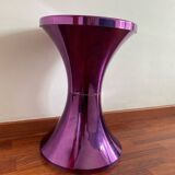 Tam-tam chrome purple stool