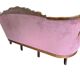 Fauteuil / canapé / trois places baroque vintage rose poudré