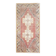 1970s Turkish Oushak Handmade Wool Cotton Pink Area Rug 127x276