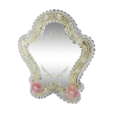 Murano glass wall mirror 28x23cm