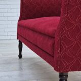 Années 1950, canapé danois 2 places, très bon état d'origine, bois de frêne.