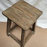 Burmese teak workshop stool