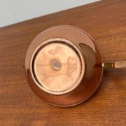 Metal and teak teapot from the mid-century, 1960s.