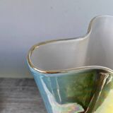 Iridescent ceramic vase signed Sicas 1960