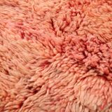 Tapis marocain vintage fait main 196 x 280 cm - Tapis marocain couleur pêche - Berbère