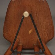Italian oak accent chair, 1950s