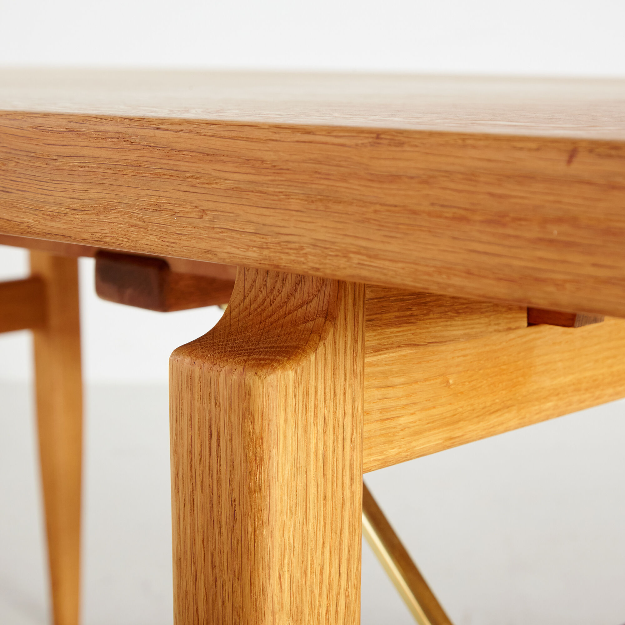 Restored oak dining table