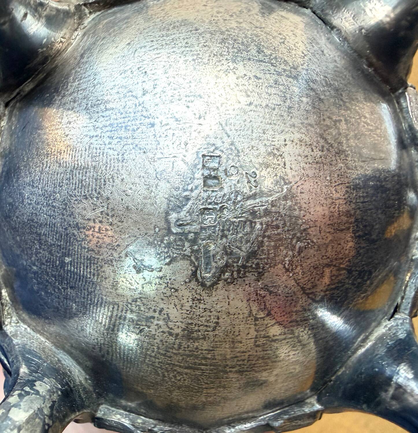Silver-plated teapot - Napoleon III style - 1870