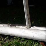 Lot of 4 oak windows H141xL112/117cm old small panes