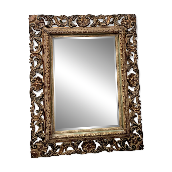 Miroir de style Napoléon III en bois sculpté XX siècle — Beyit