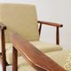 Pair de fauteuils vintage vert nebula 1970s