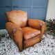 Leather club chair