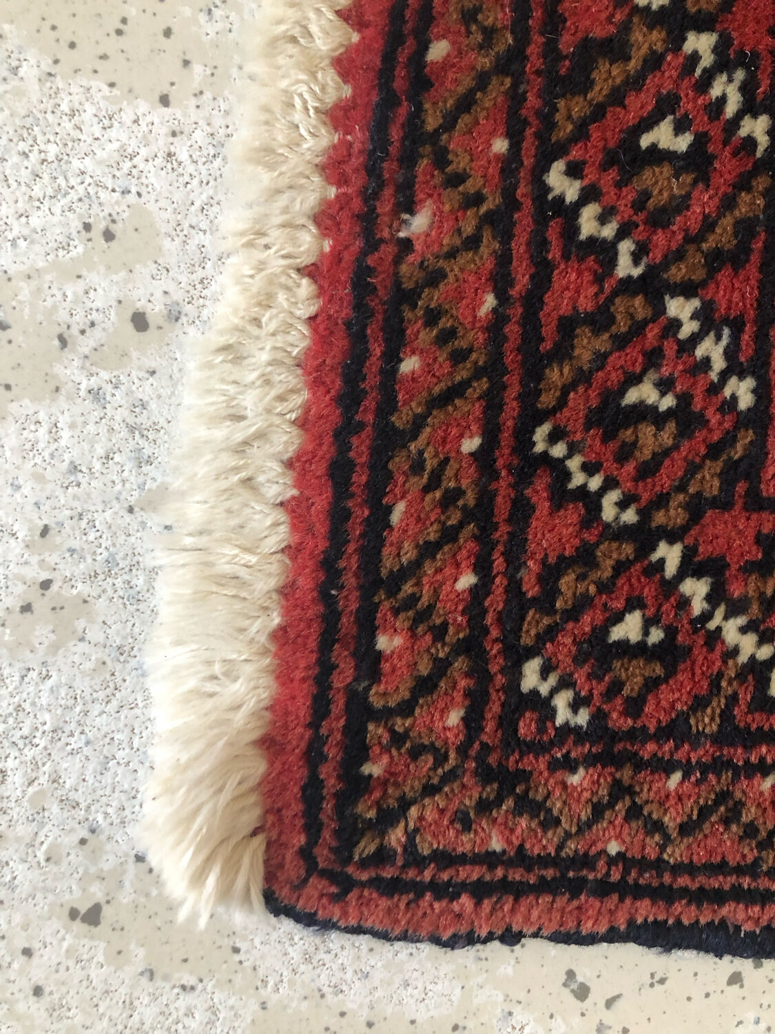 Tapis style persan 85x66 rouge