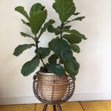 Vintage tripod sewing basket