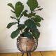 Vintage tripod sewing basket