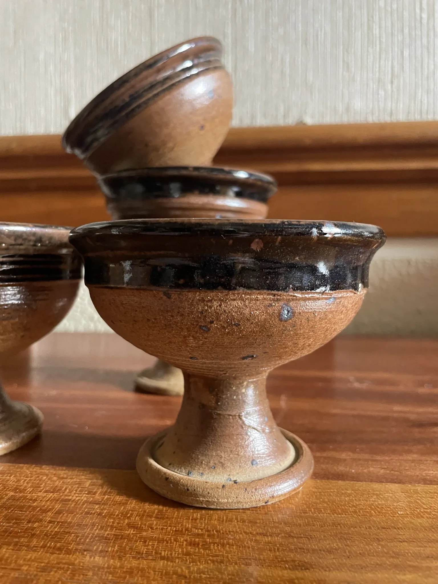 6 cups Pierre Digan in pyrite stoneware