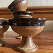 6 cups Pierre Digan in pyrite stoneware