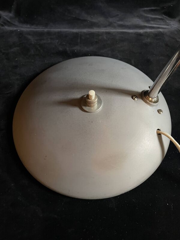 Lampe de table industrielle, Bauhaus, année 50