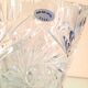 Cylinder vase in chiseled crystal / vintage 60s-70s